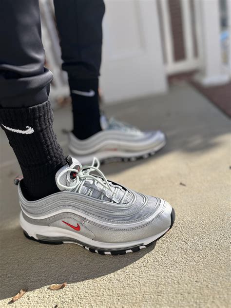 nike air schwarz silber|nike air max 97 og bullet.